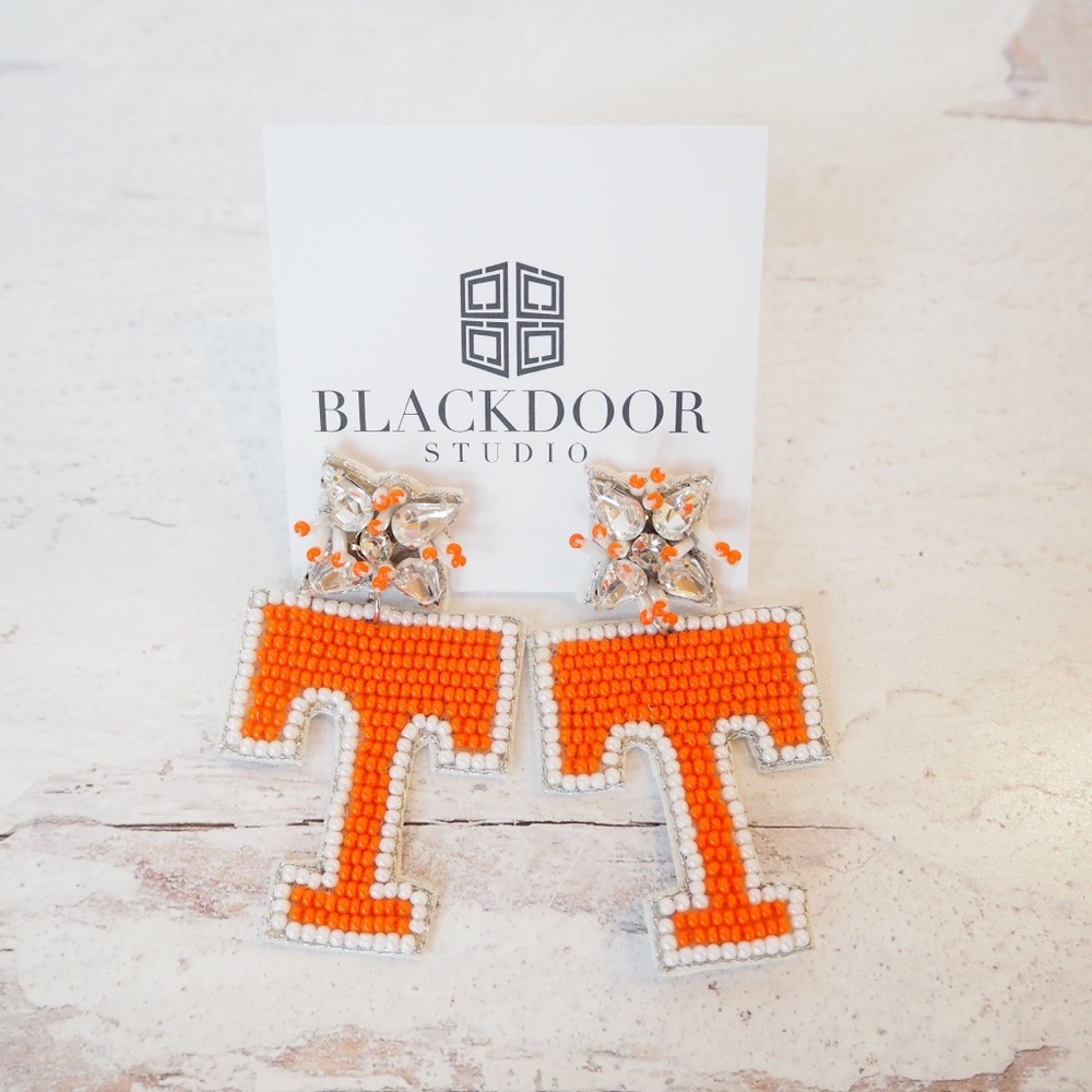 Collegiate Tennessee Volunteers Game Day Beaded Earrings